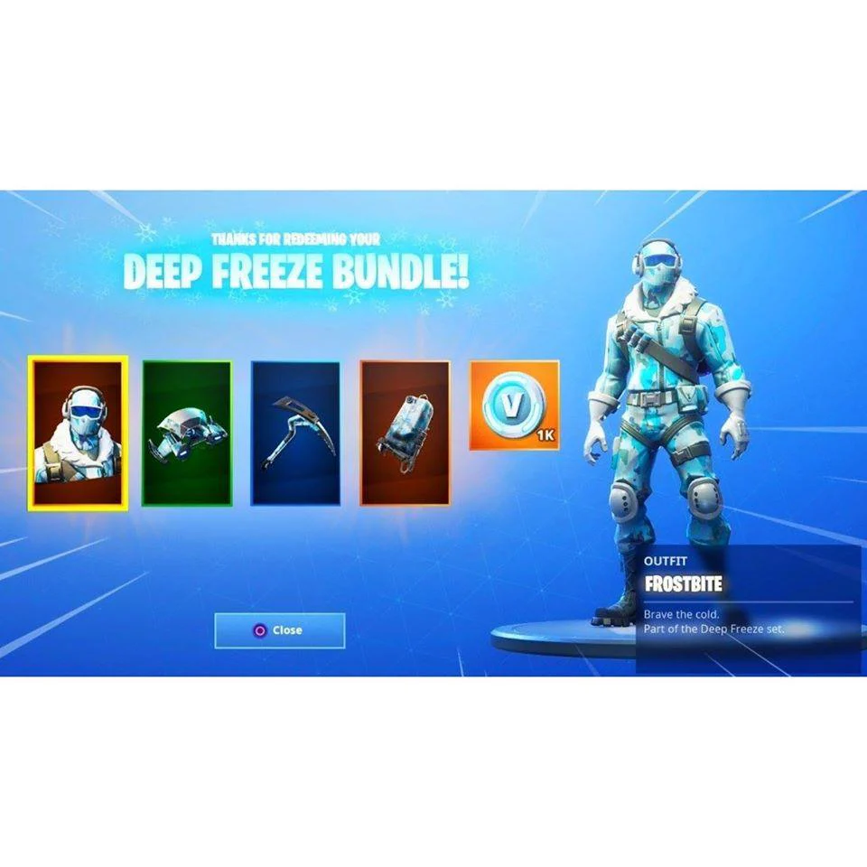 Nintendo Switch FORTNITE DEEP FREEZE BUNDLE DOWNLOAD CODE (US) (ENG/SP) - Image 2
