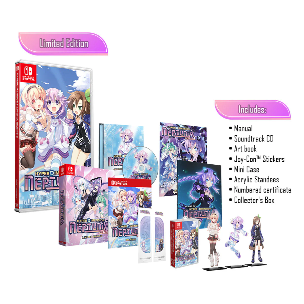 Nintendo Switch Hyperdimension Neptunia ReBirth1 Limited Edition (Asian)