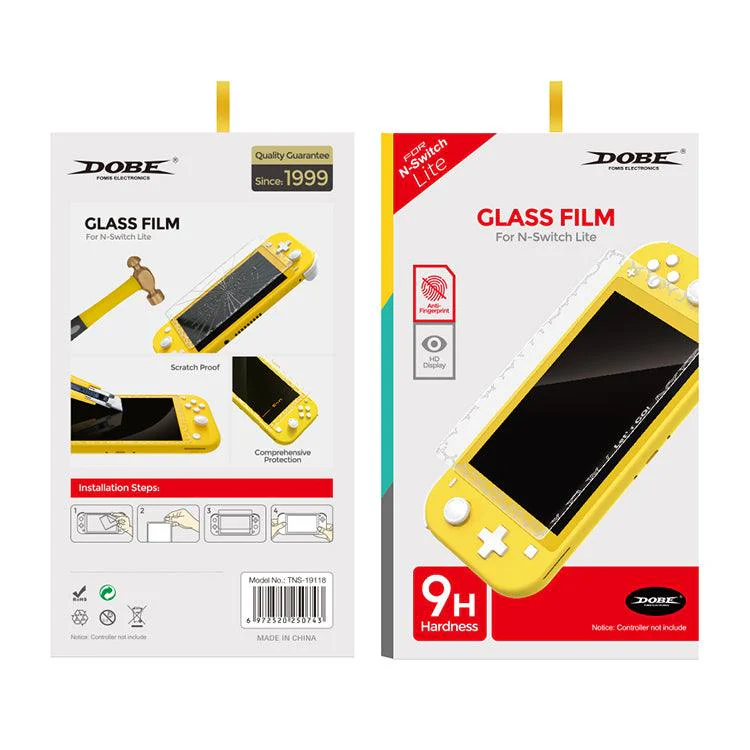 Nintendo Switch Lite Console Coral + Dobe Glass Film 9H (TNS-19118) Bundle - Image 6