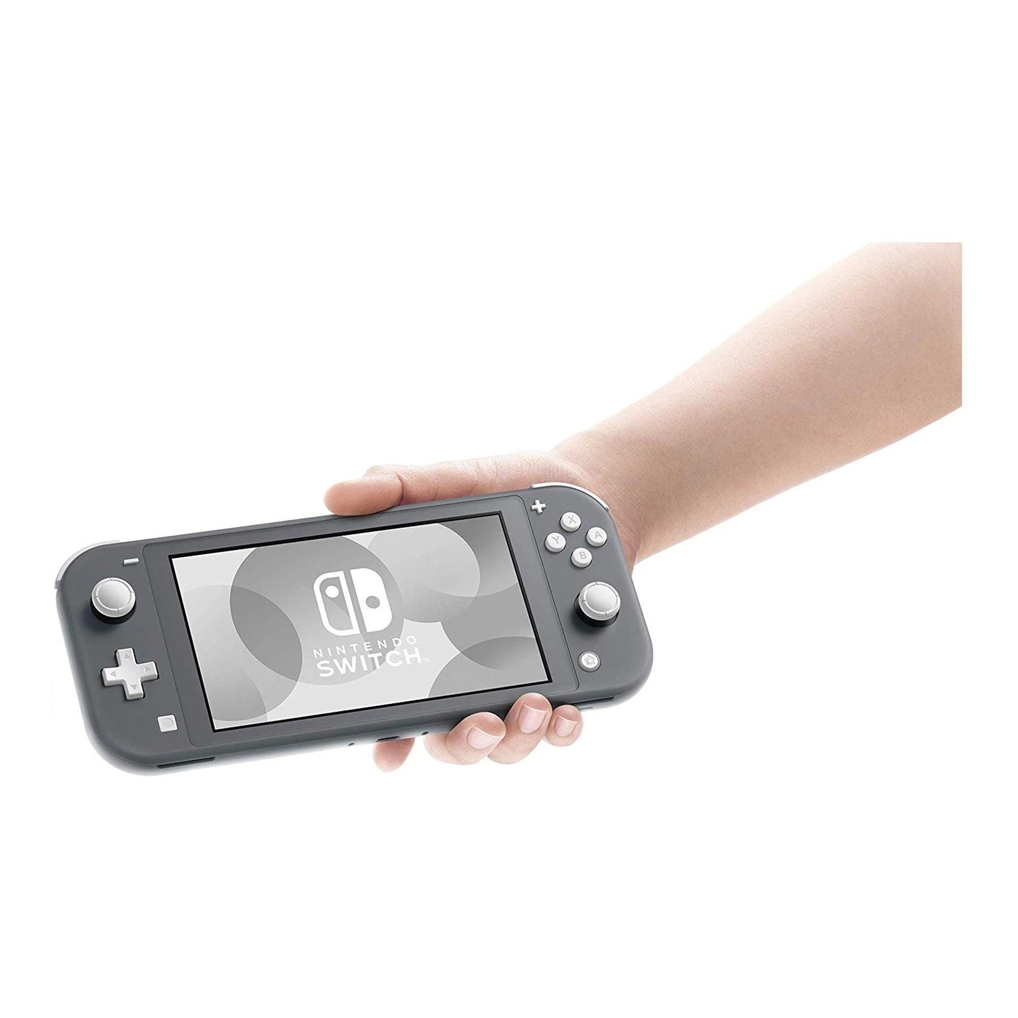 Nintendo Switch Lite Console Gray + Dobe Glass Film 9H (TNS-19118) Bundle - Image 3