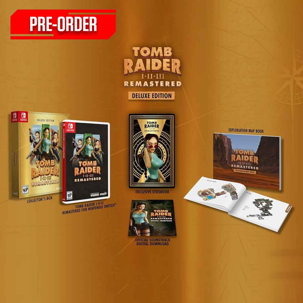 Nintendo Switch Tomb Raider I-III Remastered Deluxe Edition Pre-Order Downpayment