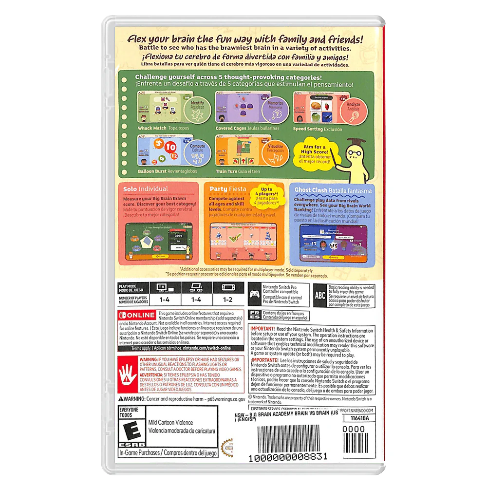 Nintendo Switch Big Brain Academy Brain VS Brain (US) (Eng/Sp) - Image 8