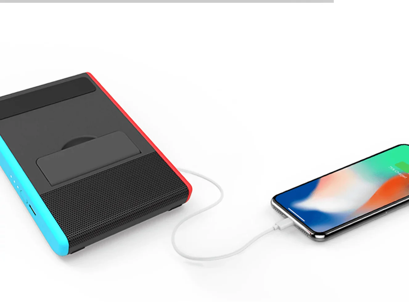 NSW DFY Switch Echo (Speaker/Powerbank/Kickstand) (Blue/Red) - Image 2