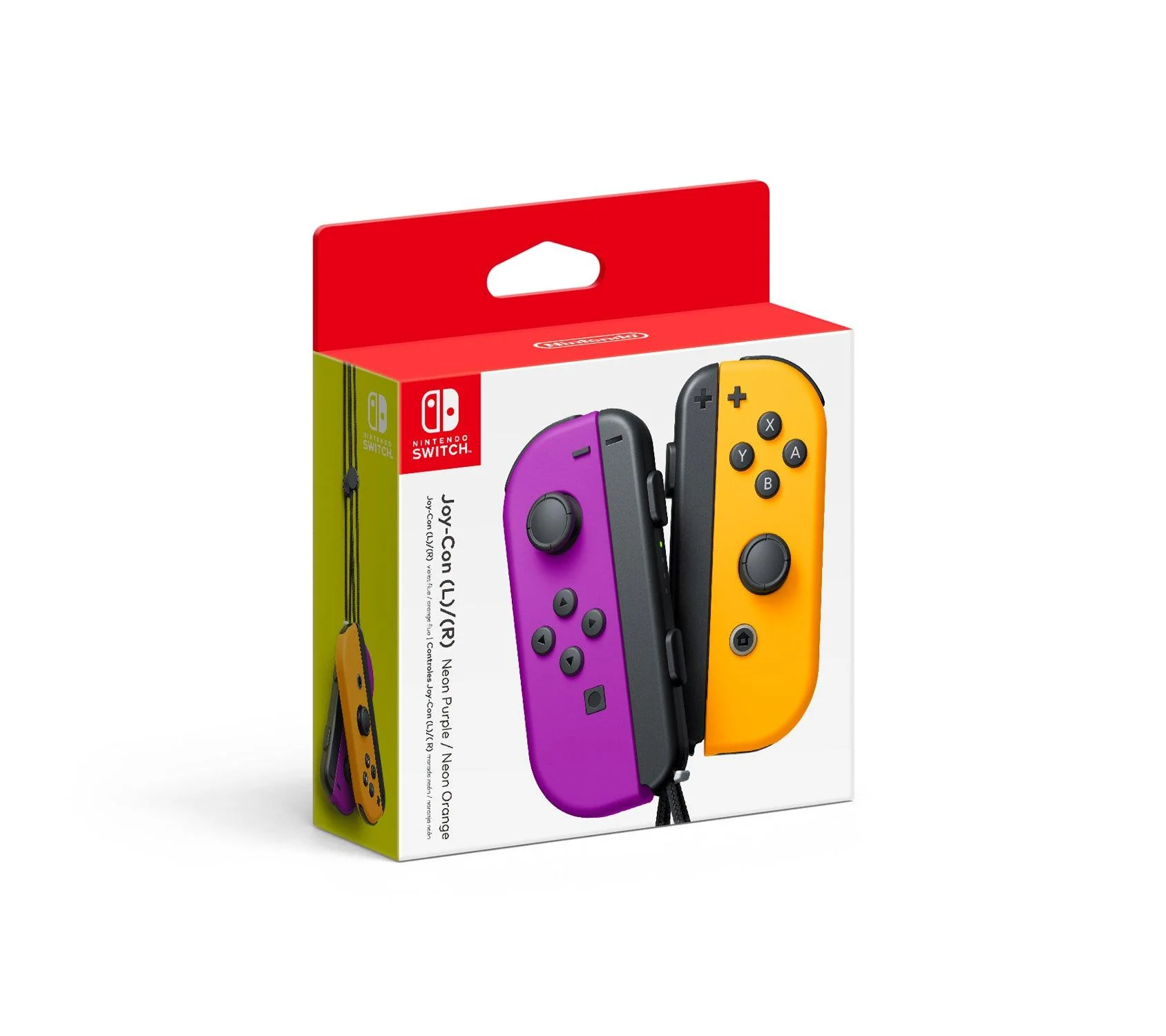 NSW Joy-Con Left/Right Controller Neon Purple/Neon Orange (HK) - Image 5