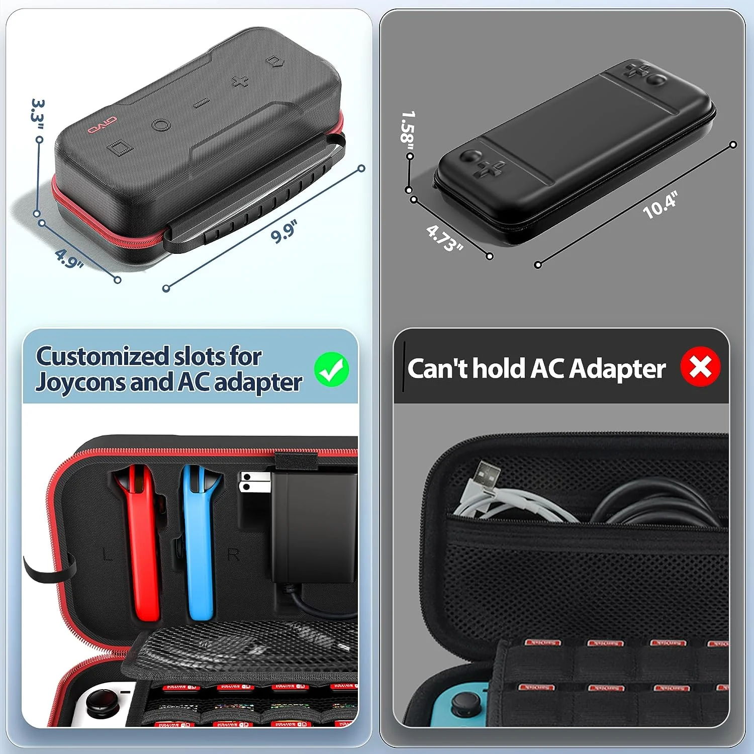 Oivo NSW Carry Case For N-Switch / N-Switch OLED (Red) (IV-SW188X-US) - Image 2