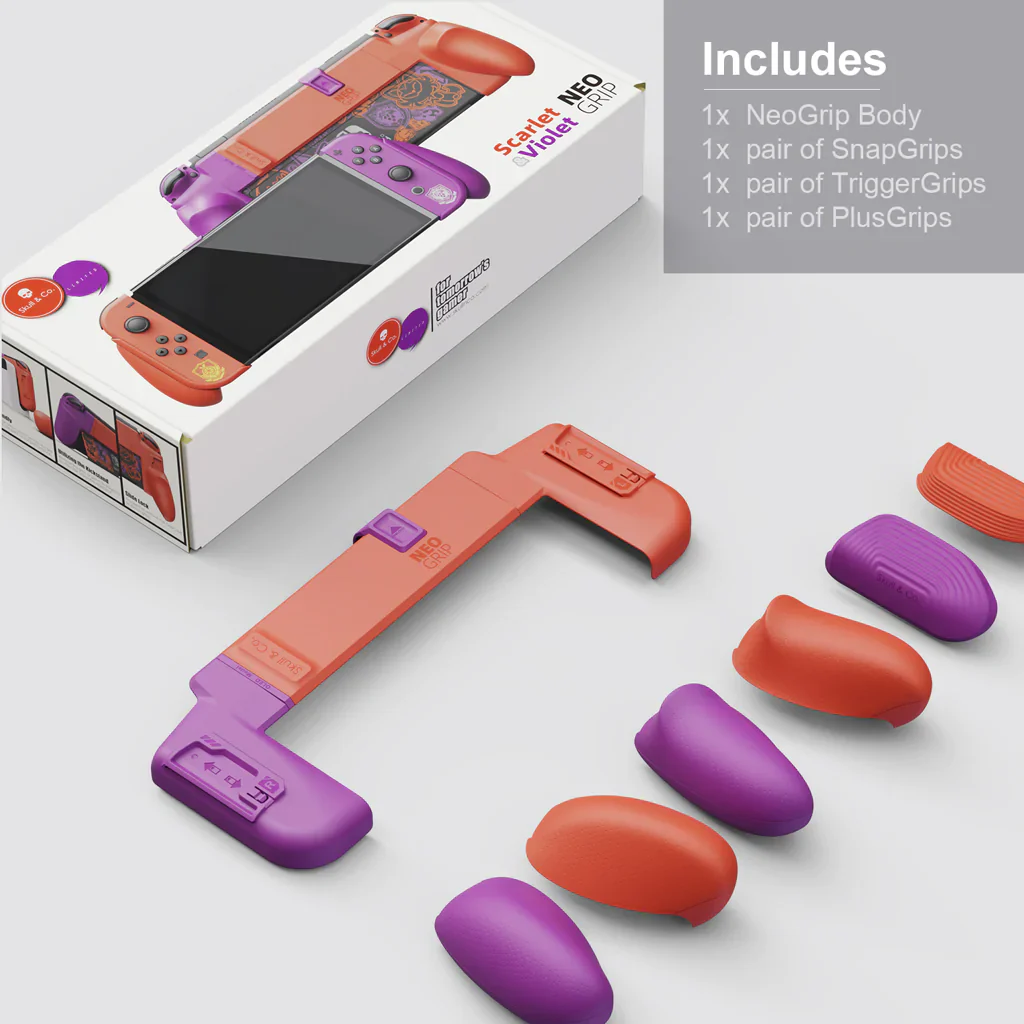 NSW SKULL & CO. Neogrip Limited Edition Pokemon Scarlet & Violet For Switch OLED/Switch (NSNG-LTD-SV) - Image 3