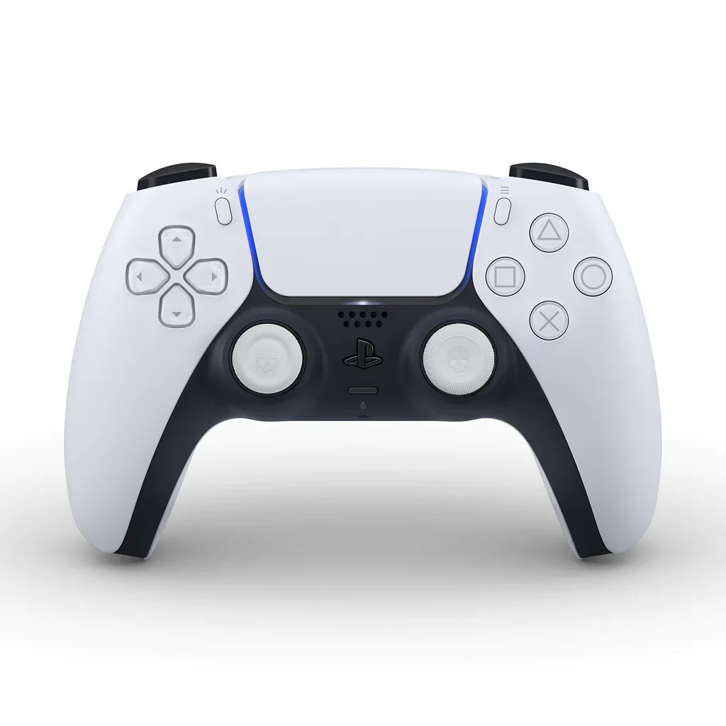 NSW Skull & Co. Thumb Grip For Switch Pro/ PS4 / PS5 Controller (White) (TG005-WT) - Image 2