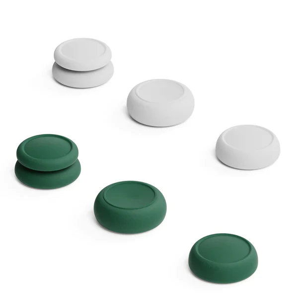NSW Skull & Co. Thumb Grip For Switch/Switch OLED/Switch Lite Controller (White/Green) (NSTG-TOK)