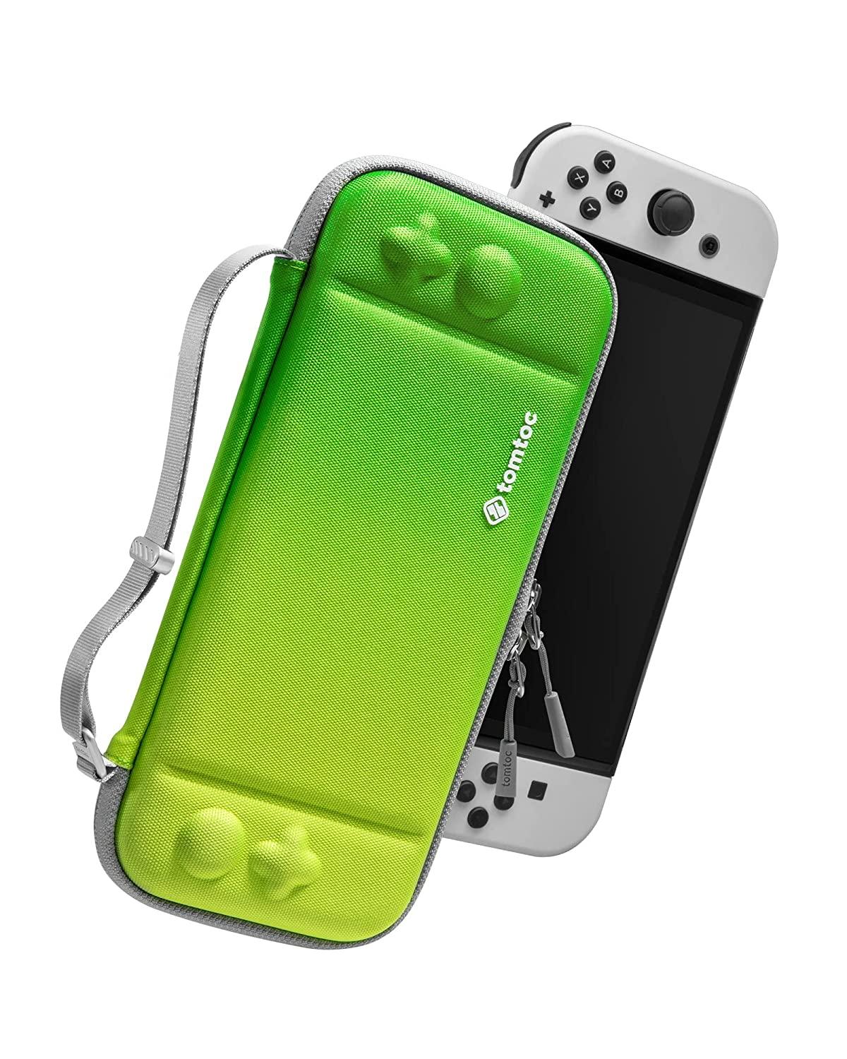 NSW Tomtoc Fancy Series 2 Slim Protective Case For N-Switch OLED / N-Switch (Neon Green) (A0531T1)