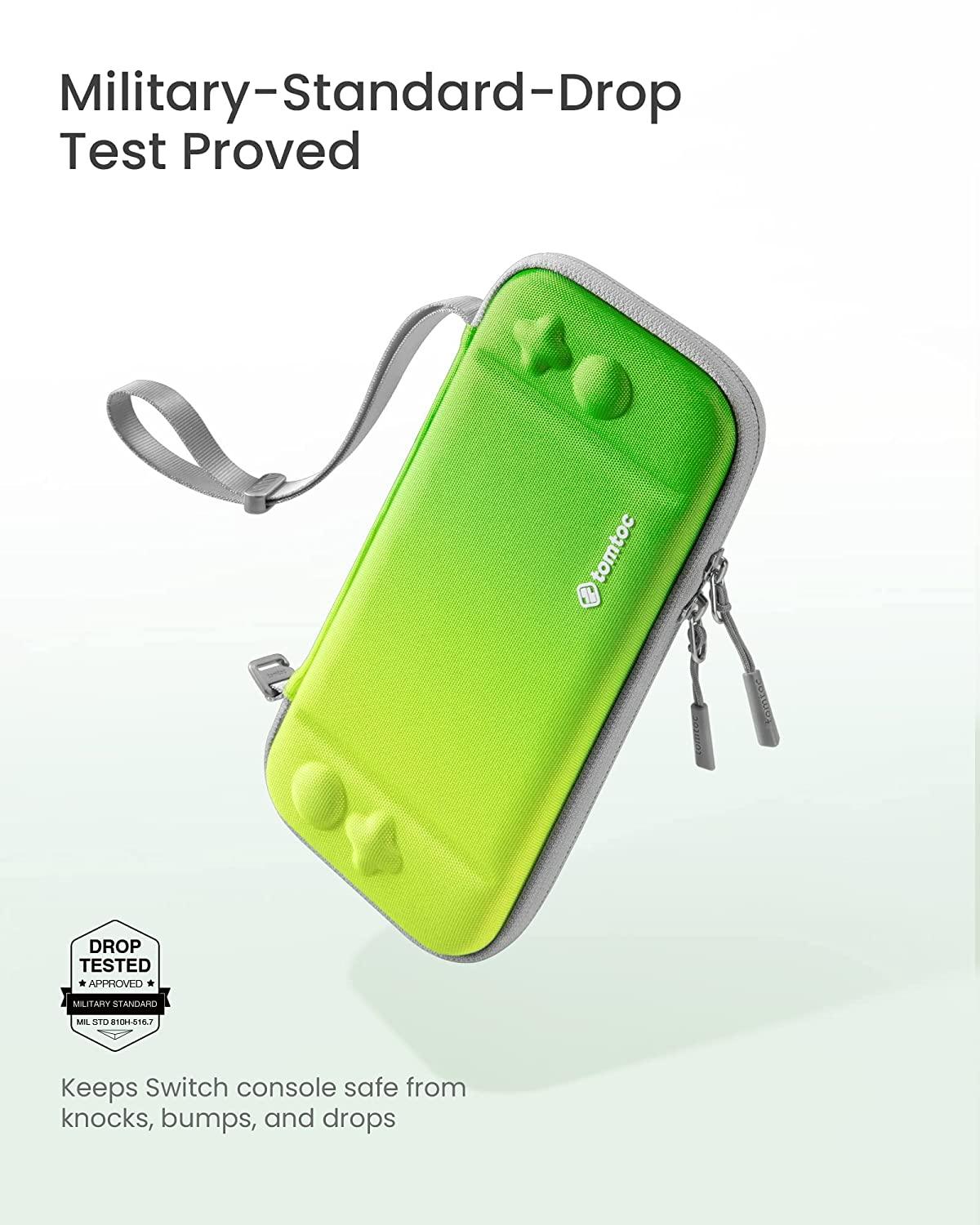 NSW Tomtoc Fancy Series 2 Slim Protective Case For N-Switch OLED / N-Switch (Neon Green) (A0531T1) - Image 3