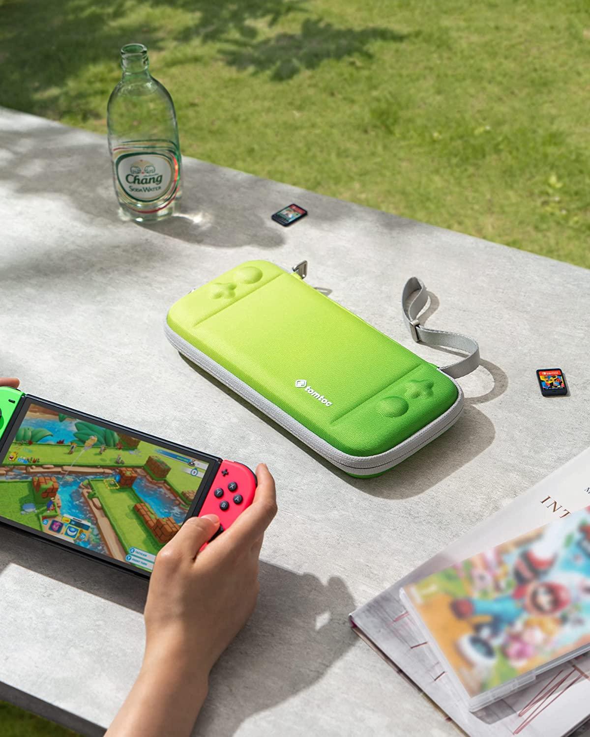 NSW Tomtoc Fancy Series 2 Slim Protective Case For N-Switch OLED / N-Switch (Neon Green) (A0531T1) - Image 7