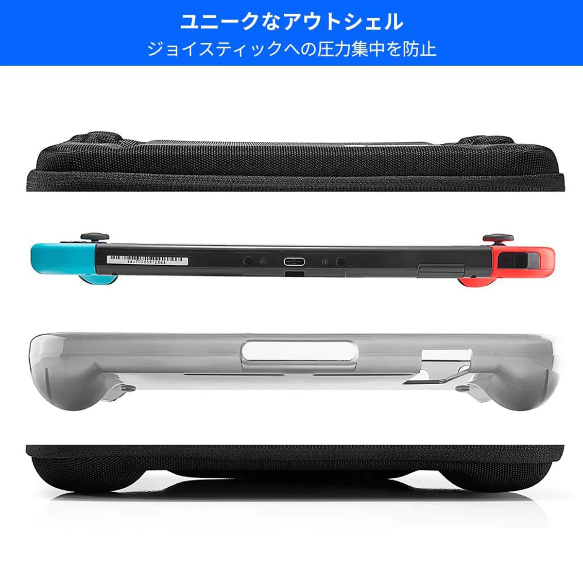 NSW TOMTOC TRAVEL CASE COMBO SET DESIGNED FOR N-SWITCH (BLACK) (A05-008D) - Image 2