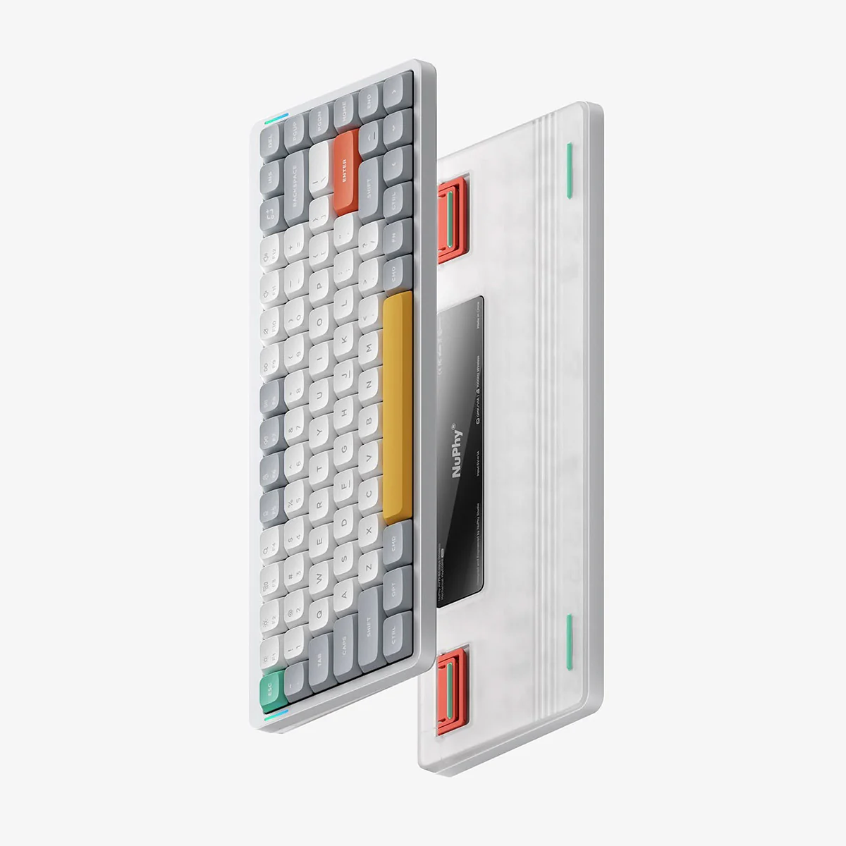 NuPhy Air75 V2 QMK/VIA RGB Hot-Swappable 84-Key Wireless Mechanical Keyboard (Ionic White) (Cowberry Switch) - Image 6