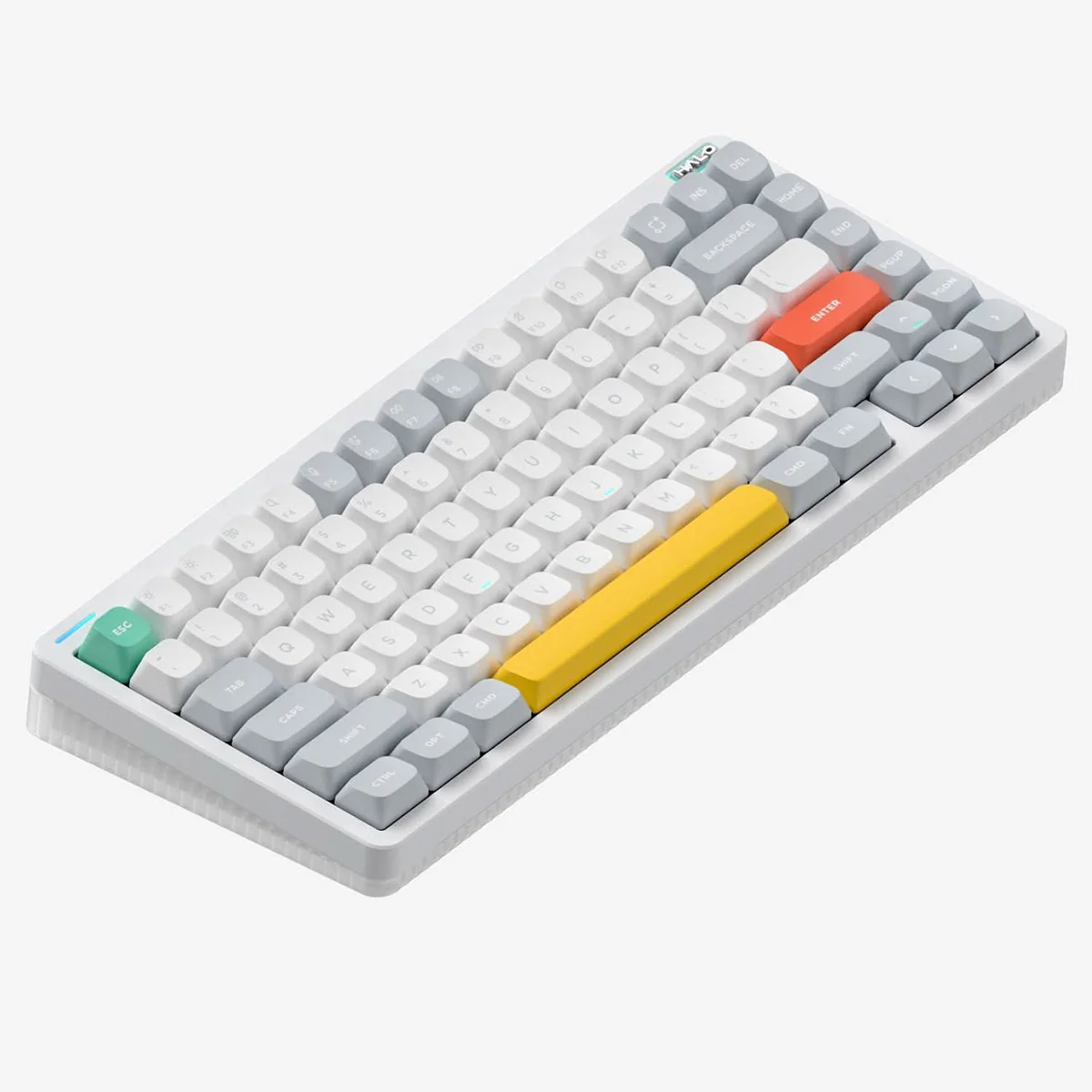 NuPhy Halo75 V2 QMK/VIA RGB Hot-Swappable 83-Key Wireless Mechanical Keyboard (Iconic White) (Mint Switch, Blush Switch) - Image 5
