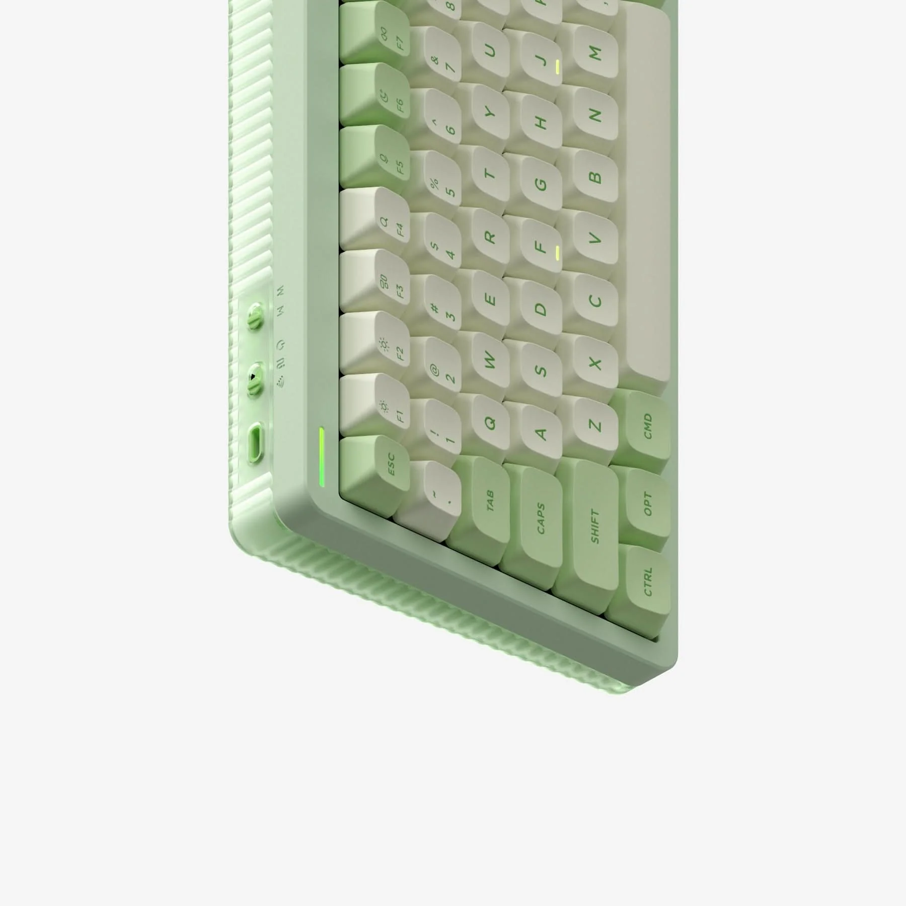 NuPhy Halo96 V2 QMK/VIA RGB Hot-Swappable 99-Key Wireless Mechanical Keyboard (Mojito) (Silent Red Clear-Top Switch) - Image 4