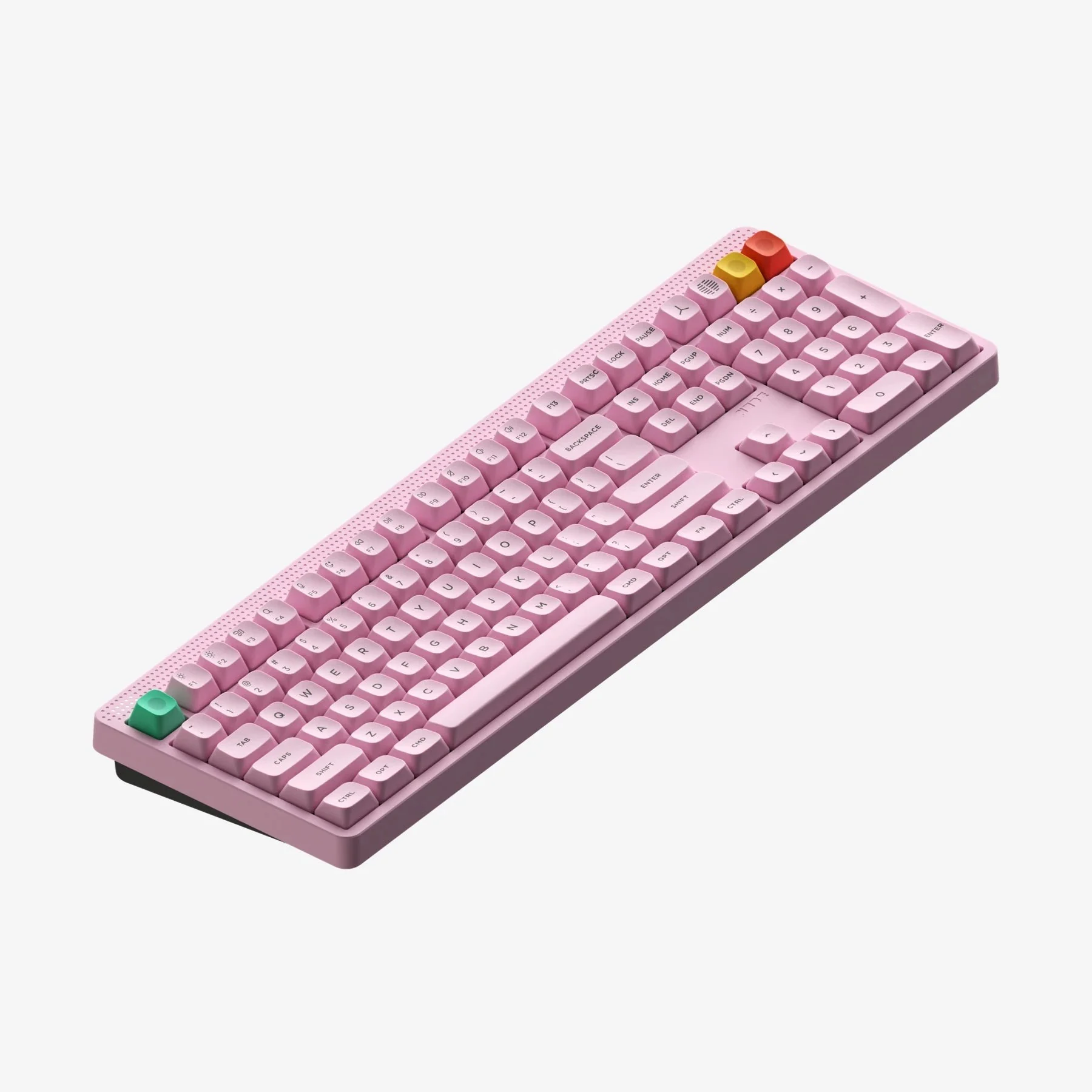 NuPhy Node100 High-Profile Hot-Swappable Full-Size Wireless Mechanical Keyboard (Light Pink) (Blush Max Switch) - Image 3