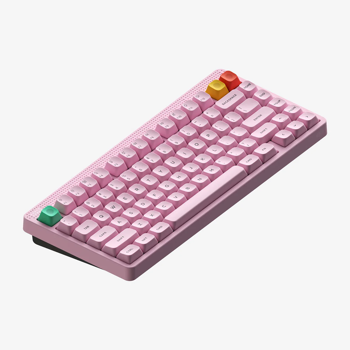 Nuphy Node75 High-Profile Hot-Swappable 82-Key Tri-Mode Wireless Mechanical Keyboard (Light Pink) (Blush Max Switch) - Image 2