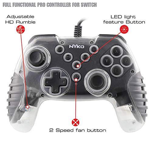 Nyko NSW Air Glow LED Fan-Cooled Wired Controller W/ Force Feedback Function Multicolor - Image 2