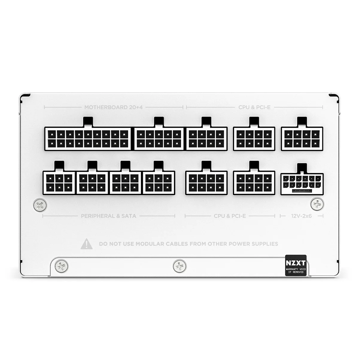 NZXT C1000 Gold 1000W 80+ Gold Fully Modular Low-Noise ATX 3.1 Power Supply (Matte White) (PA-0G2BW-US) - Image 5