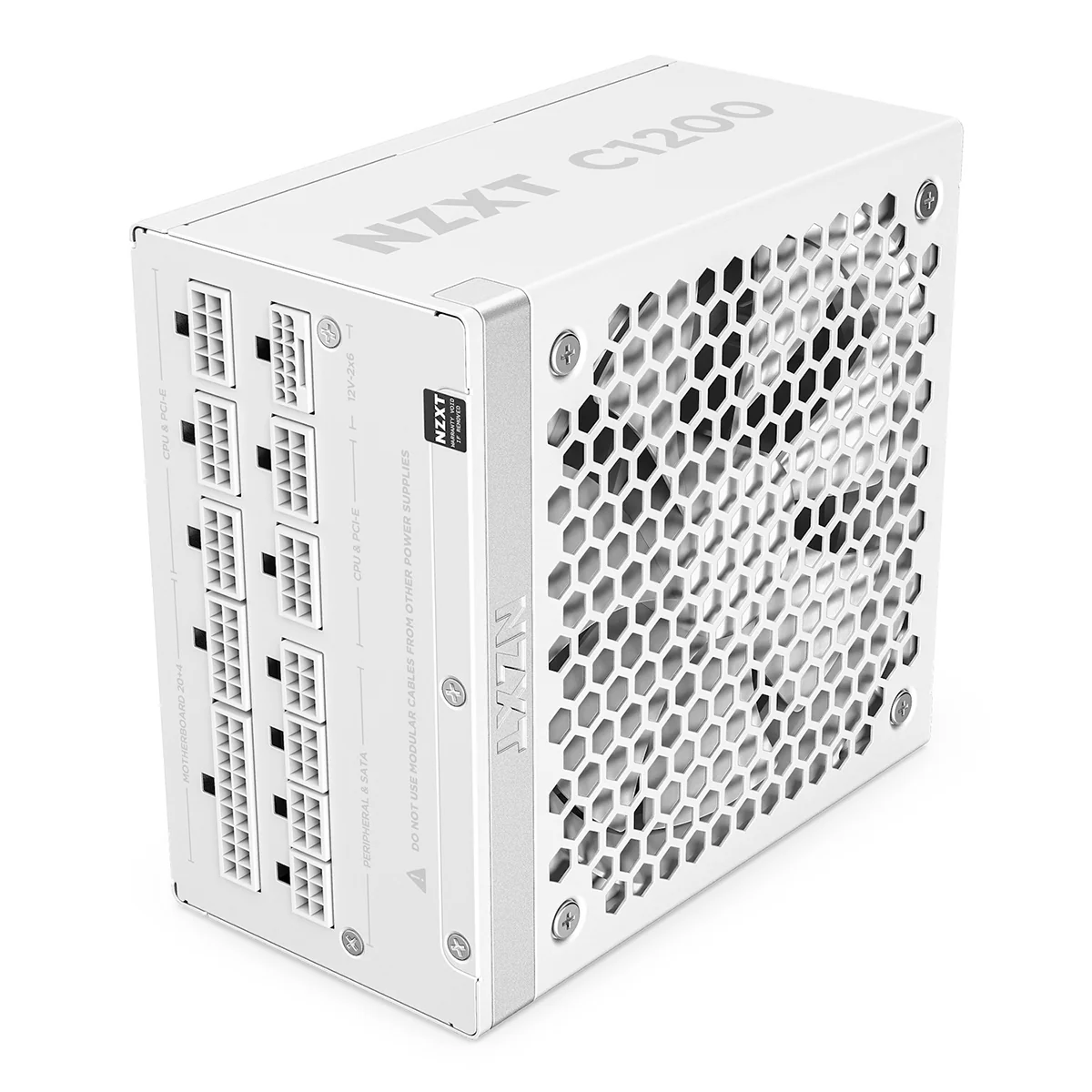 NZXT C1200 Gold 1200W 80+ Gold Fully Modular Low-Noise ATX 3.1 Power Supply (Matte White) ( PA-2G2BW-US) - Image 2