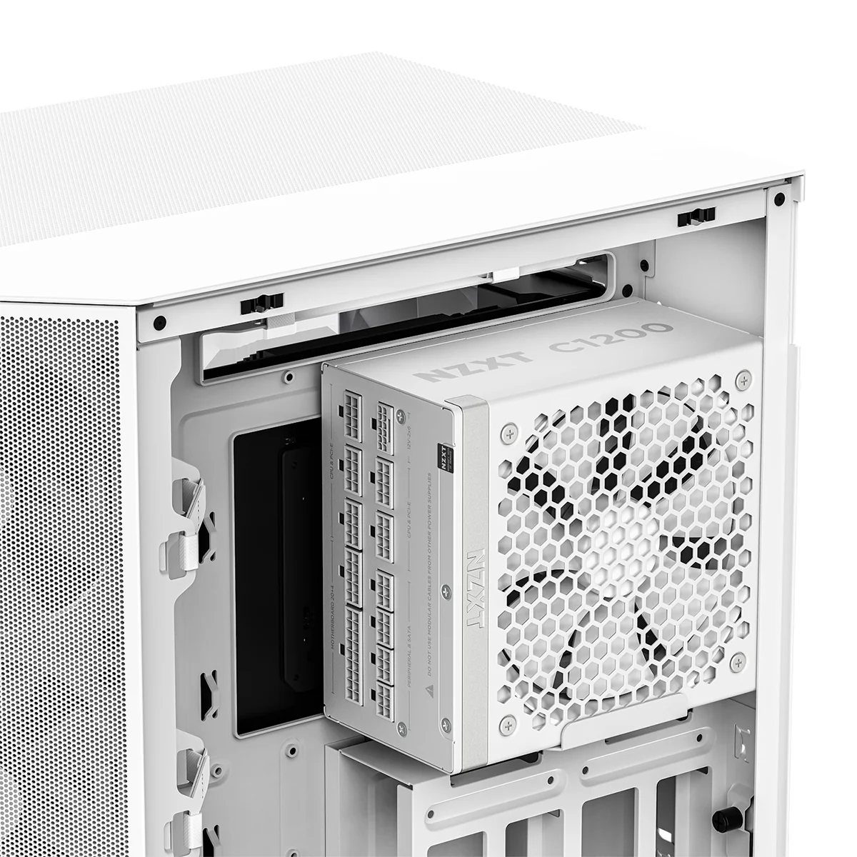 NZXT C1200 Gold 1200W 80+ Gold Fully Modular Low-Noise ATX 3.1 Power Supply (Matte White) ( PA-2G2BW-US) - Image 7