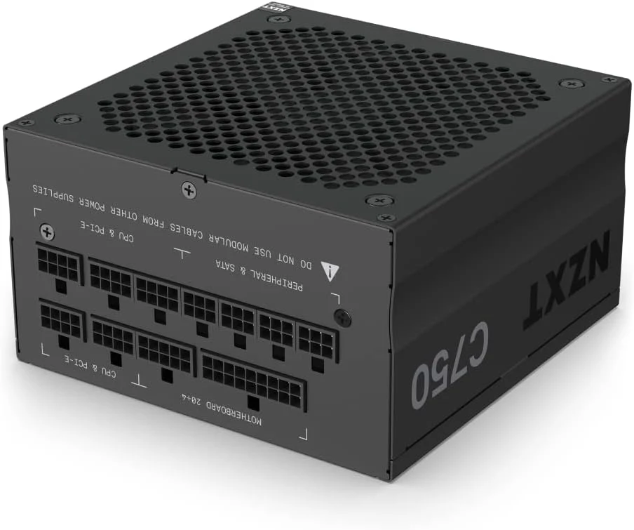 NZXT C750 750W 80+ Gold Semi-Modular ATX Power Supply (PA-7G1BB-US) - Image 3