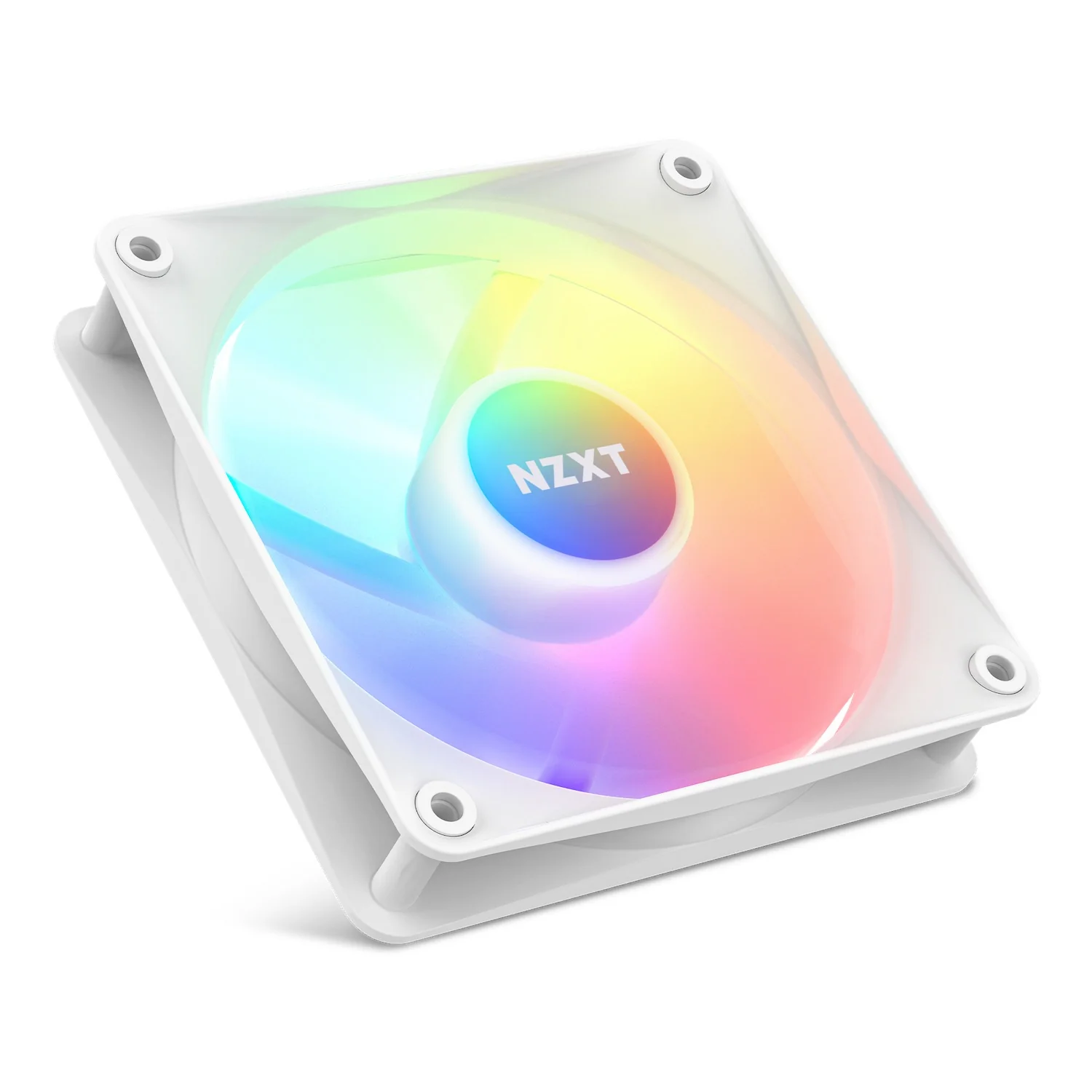 NZXT F120 RGB Core 120MM Hub-Mounted RGB Fan (Matte White) (RF-C12SF-W1)