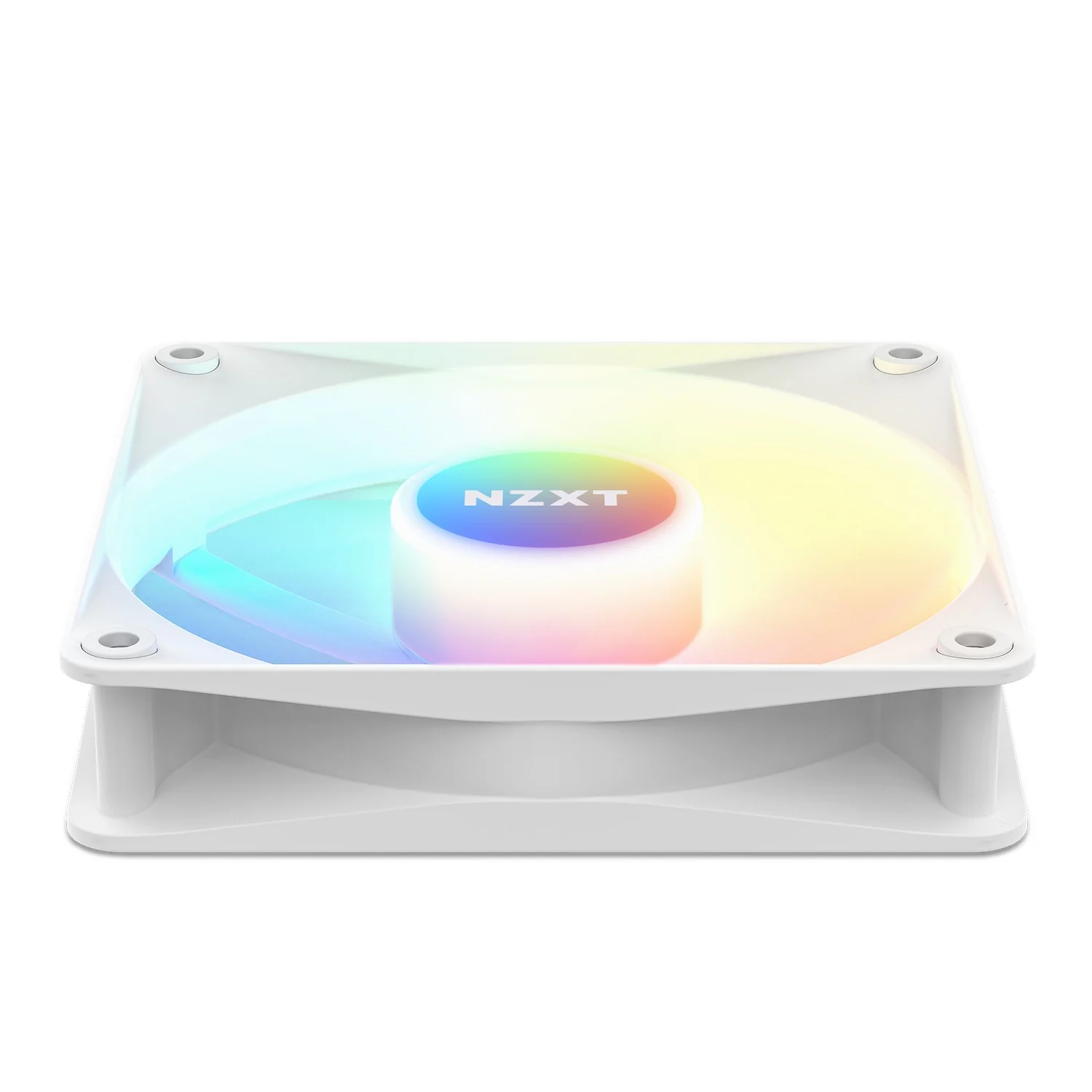 NZXT F120 RGB Core 120MM Hub-Mounted RGB Fan (Matte White) (RF-C12SF-W1) - Image 4