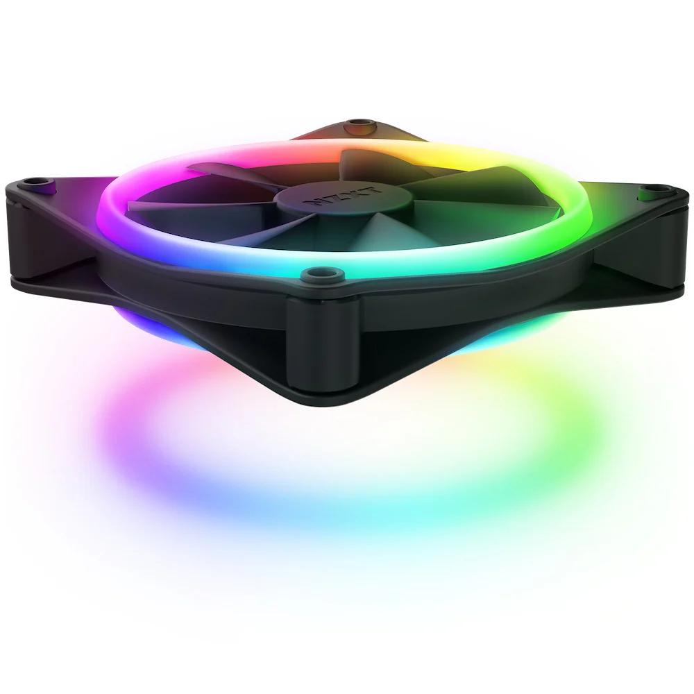 NZXT F120 RGB Duo Triple Pack Fans 1200MM With RGB Controller (Matte Black) (RF-D12TF-B1) - Image 2