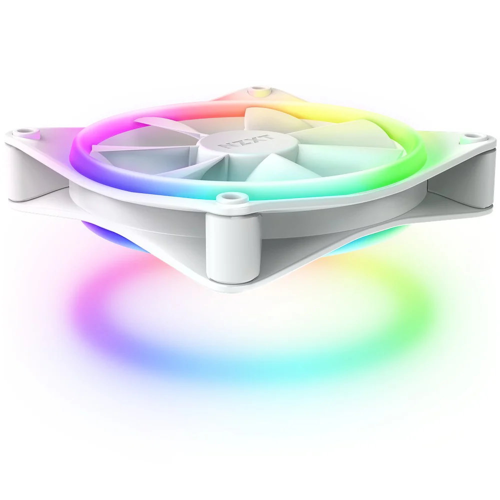 NZXT F120 RGB Duo Triple Pack Fans 1200MM With RGB Controller (Matte White) (RF-D12TF-W1) - Image 2
