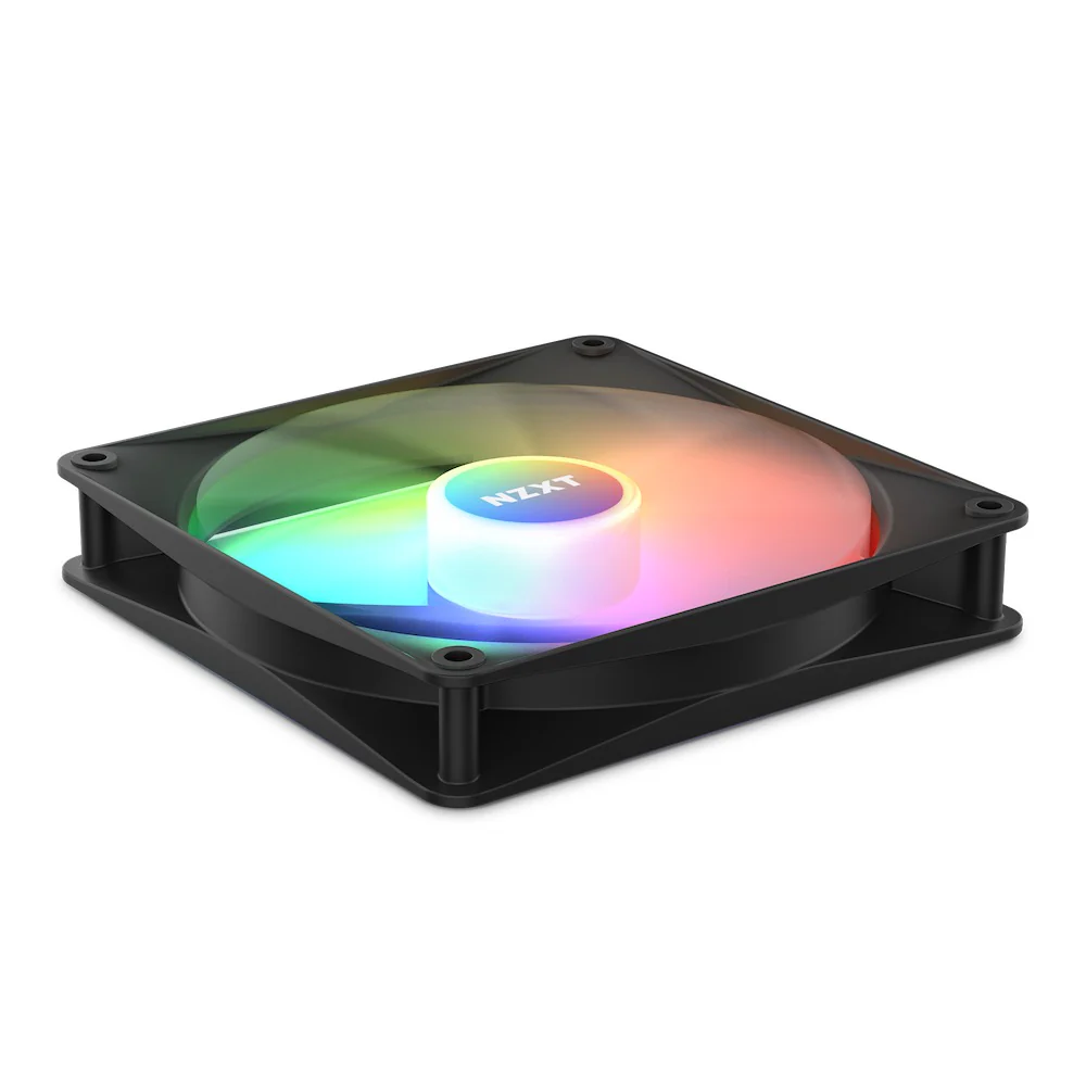 NZXT F140 RGB Core 140MM Hub-Mounted RGB Fan (Matte Black) (RF-C14SF-B1) - Image 3
