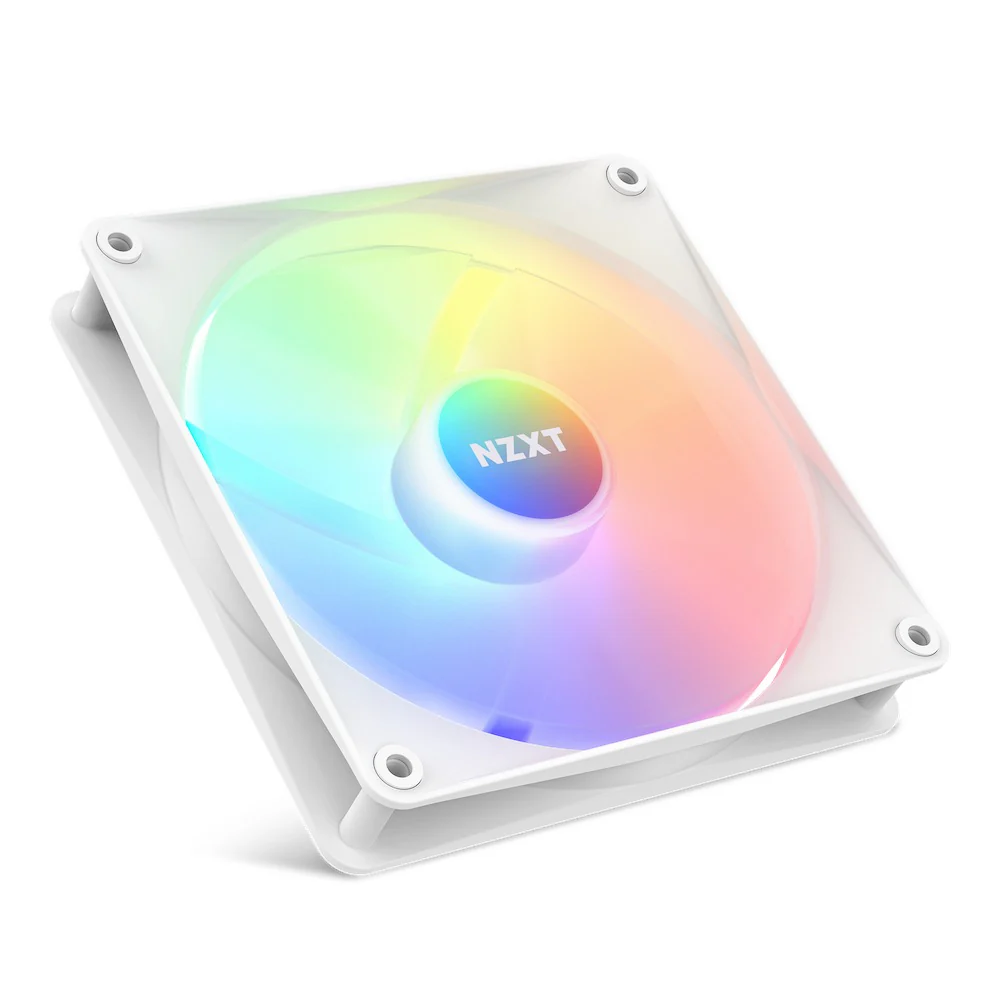NZXT F140 RGB Core 140MM Hub-Mounted RGB Fan (Matte White) (RF-C14SF-W1) - Image 2