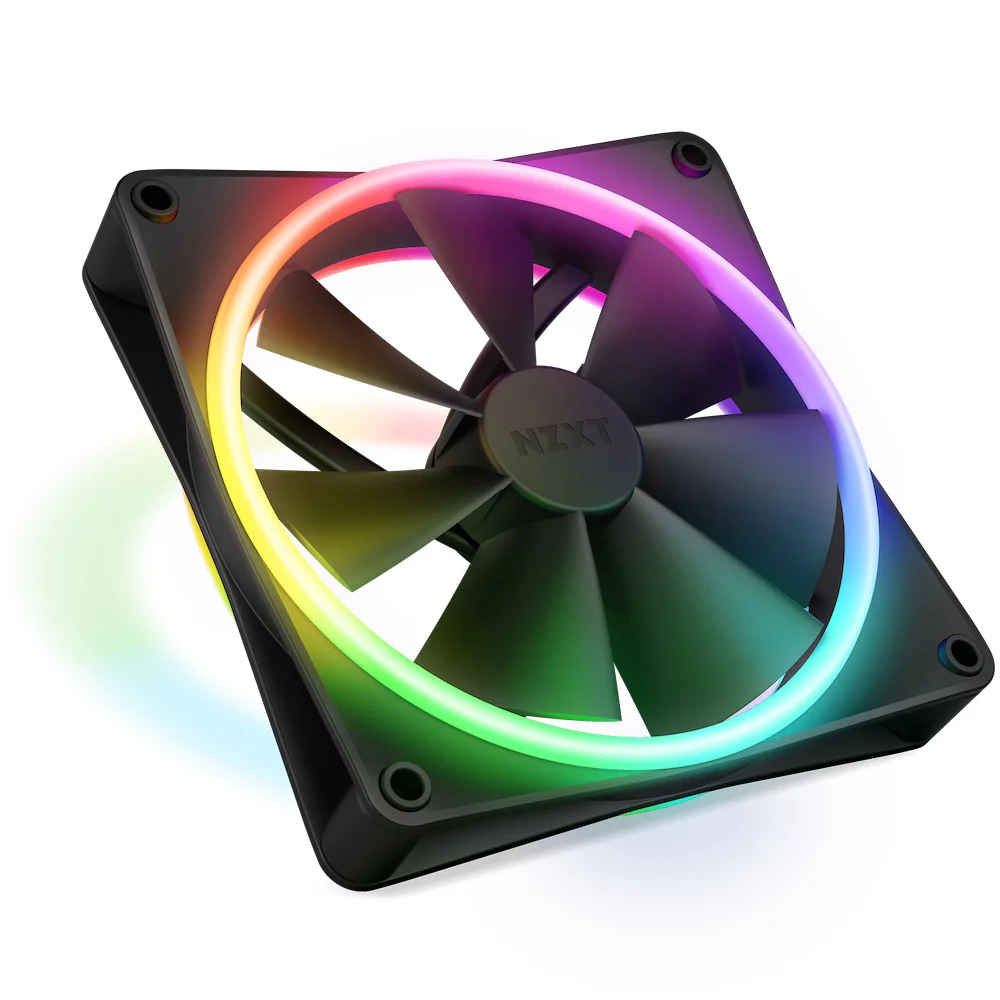 NZXT F140 RGB Duo 140MM Dual-Sided Fans (Matte Black) (RF-D14SF-B1)