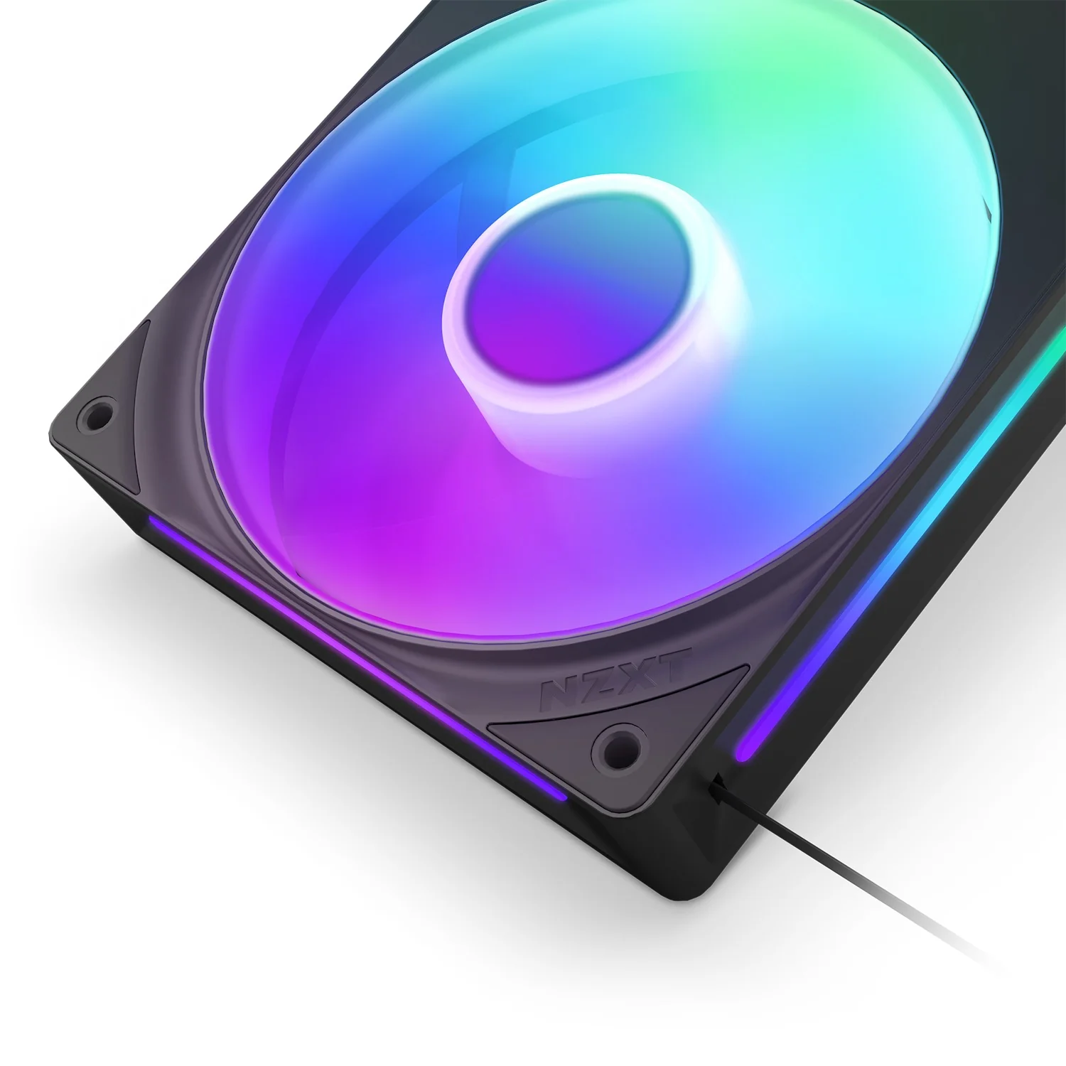 NZXT F240 RGB Core 240mm Single-Frame RGB Fan Unit (Matte Black, Matte White) - Image 6