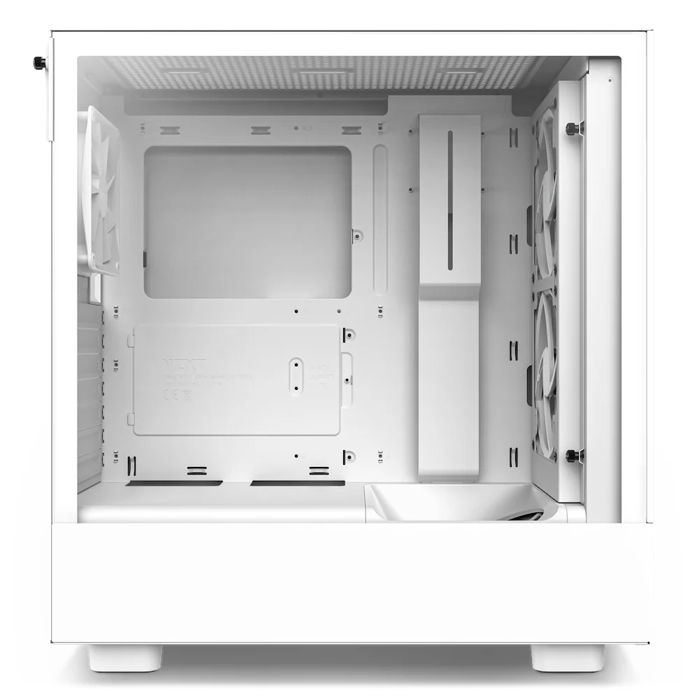 NZXT H5 Flow Compact Mid-Tower Airflow Case (White) (CC-H51FW-01) - Image 2