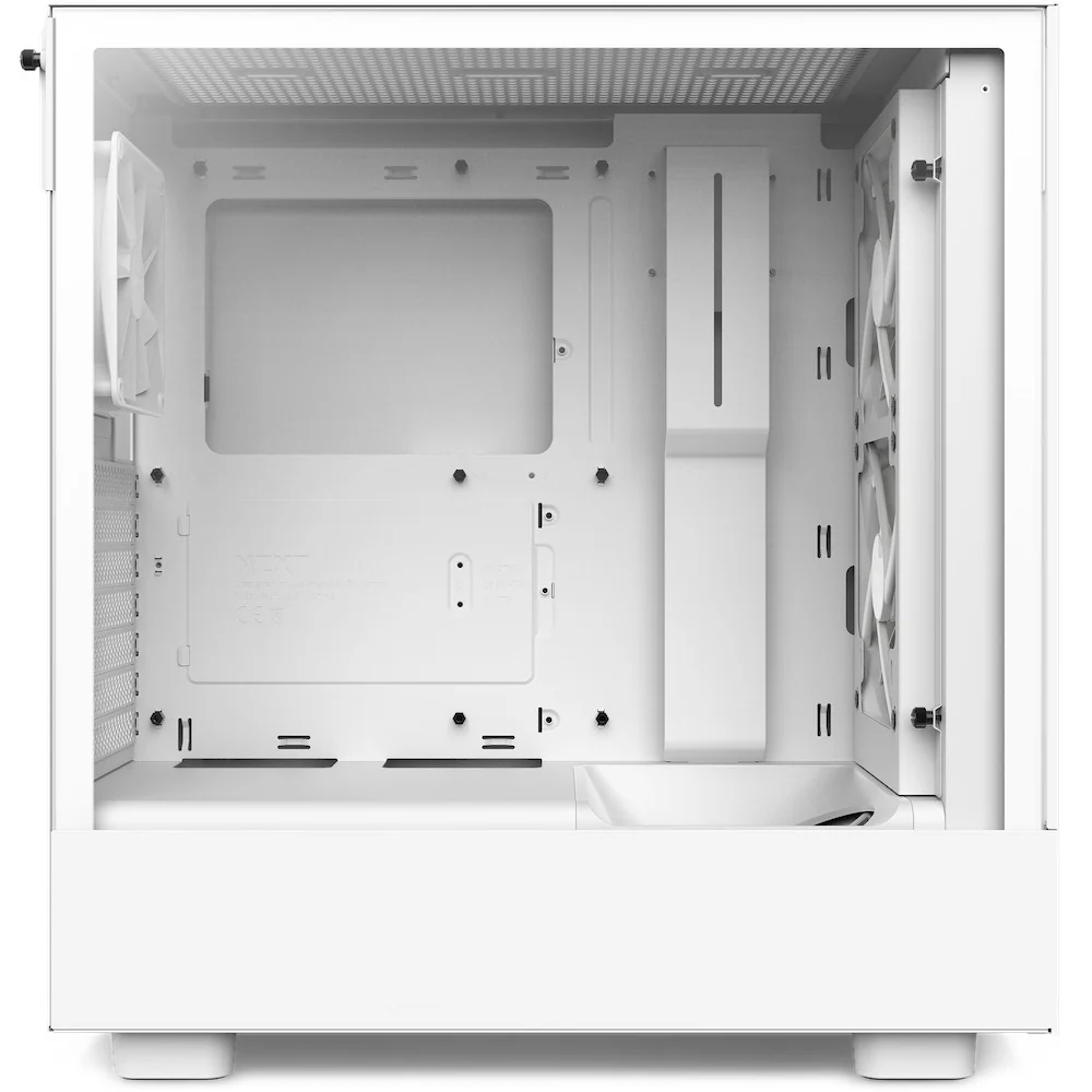 NZXT H5 Flow Compact Mid-Tower Airflow Case With RGB Fans (Matte White) (CC-H51FW-R1) - Image 2