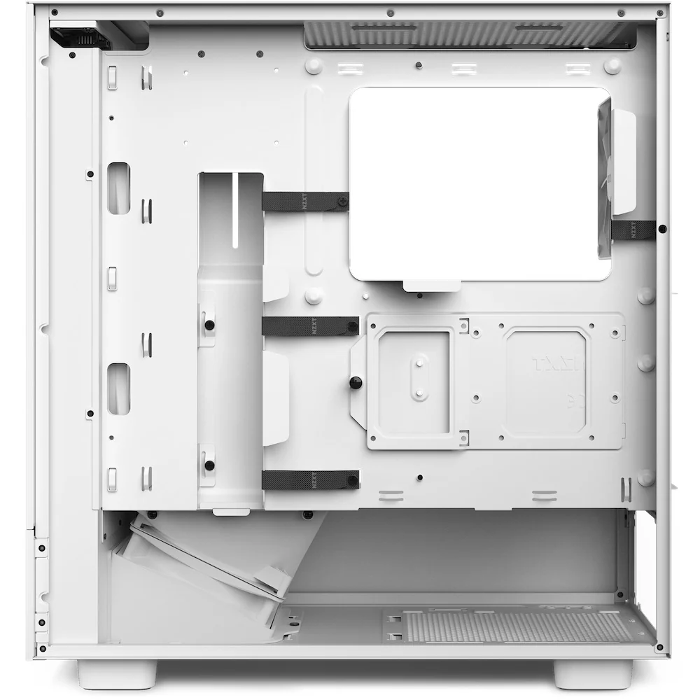 NZXT H5 Flow Compact Mid-Tower Airflow Case With RGB Fans (Matte White) (CC-H51FW-R1) - Image 4