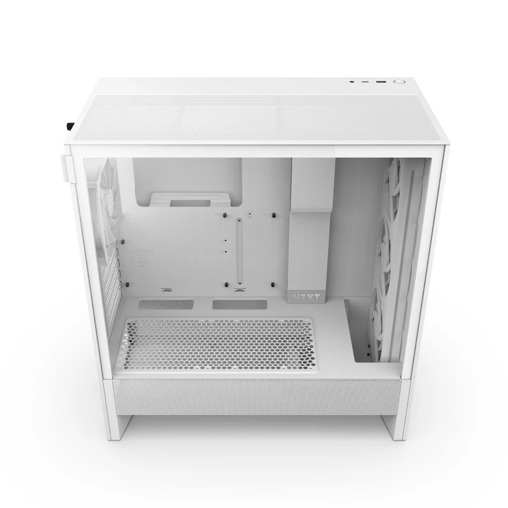 NZXT H5 Flow RGB (2024) Compact ATX Mid-Tower Airflow Case with RGB Fans (Black, White) (CC-H52FB-R1, CC-H52FW-R1) - Image 13
