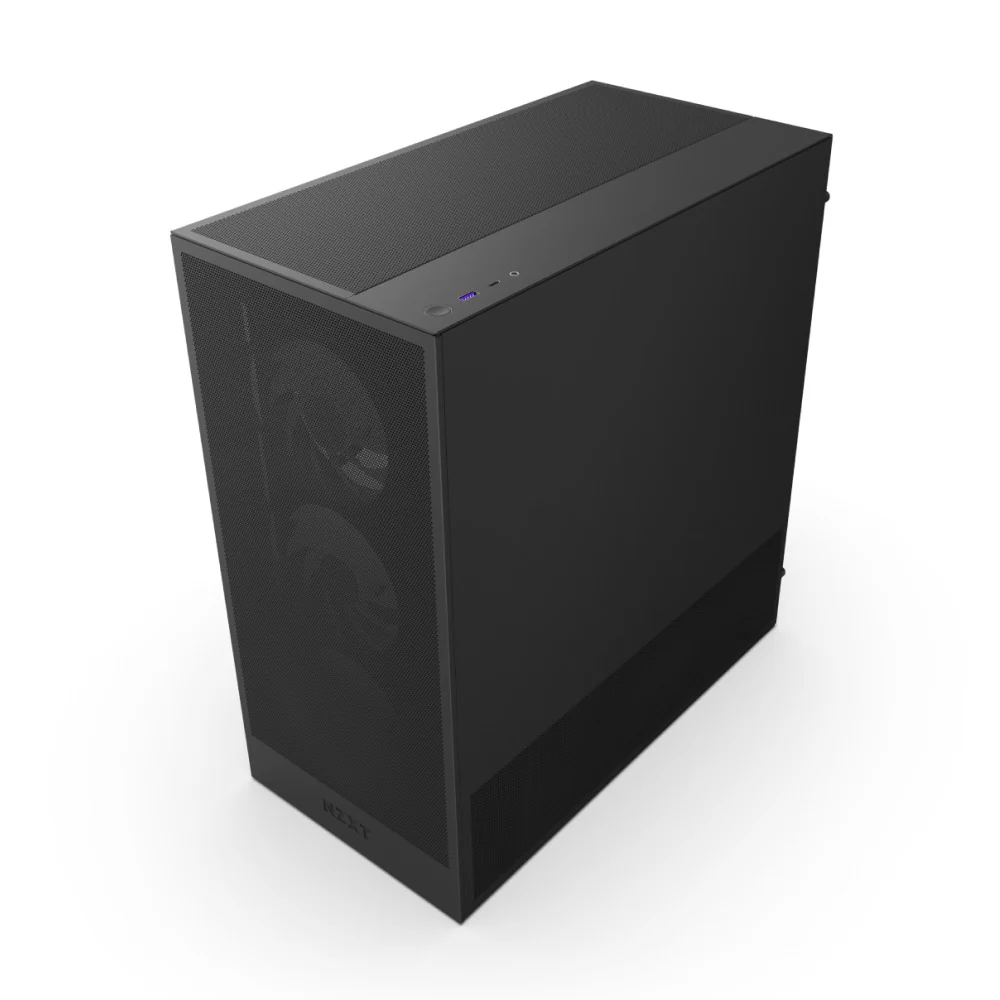 NZXT H5 Flow RGB (2024) Compact ATX Mid-Tower Airflow Case with RGB Fans (Black, White) (CC-H52FB-R1, CC-H52FW-R1) - Image 3
