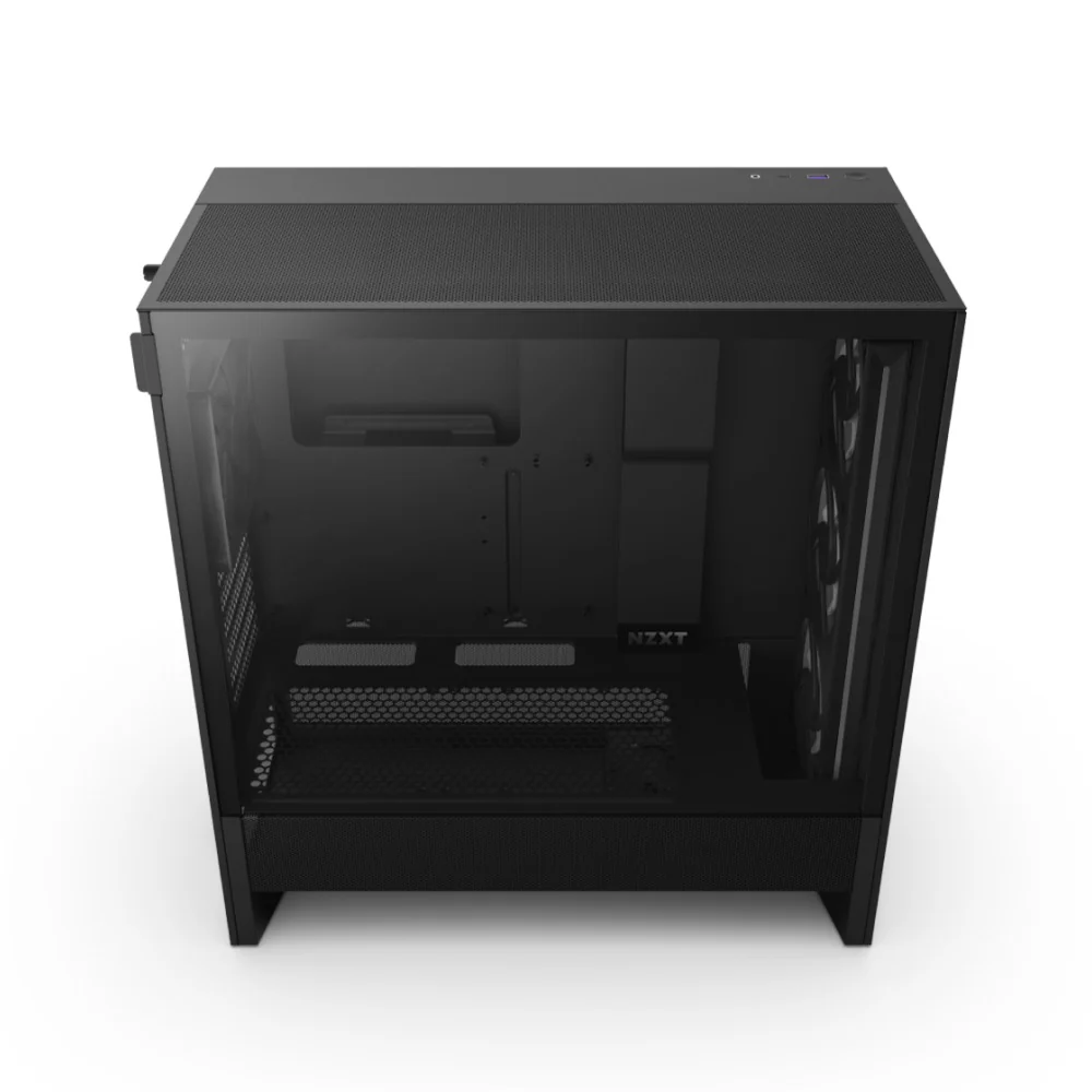 NZXT H5 Flow RGB (2024) Compact ATX Mid-Tower Airflow Case with RGB Fans (Black, White) (CC-H52FB-R1, CC-H52FW-R1) - Image 7