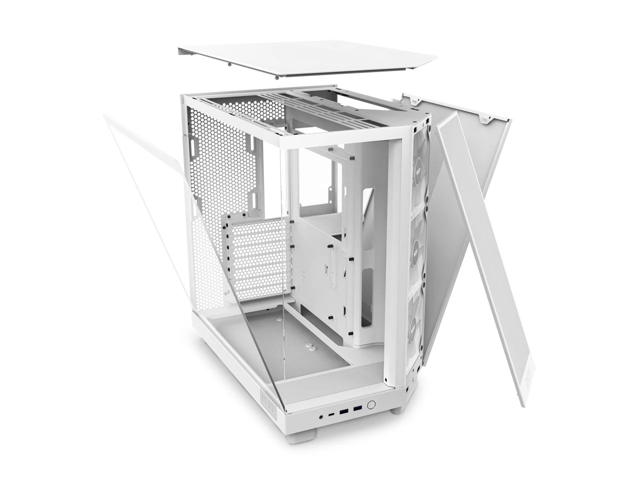 NZXT H6 Flow RGB Compact Dual-Chamber ATX Mid-Tower Airflow Case With RGB Fans - Image 17