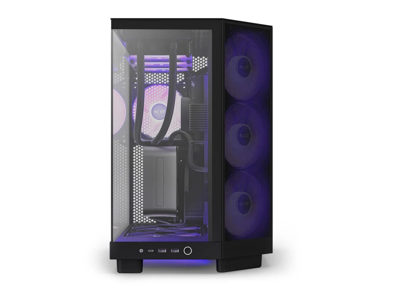 NZXT H6 Flow RGB Compact Dual-Chamber ATX Mid-Tower Airflow Case With RGB Fans - Image 20