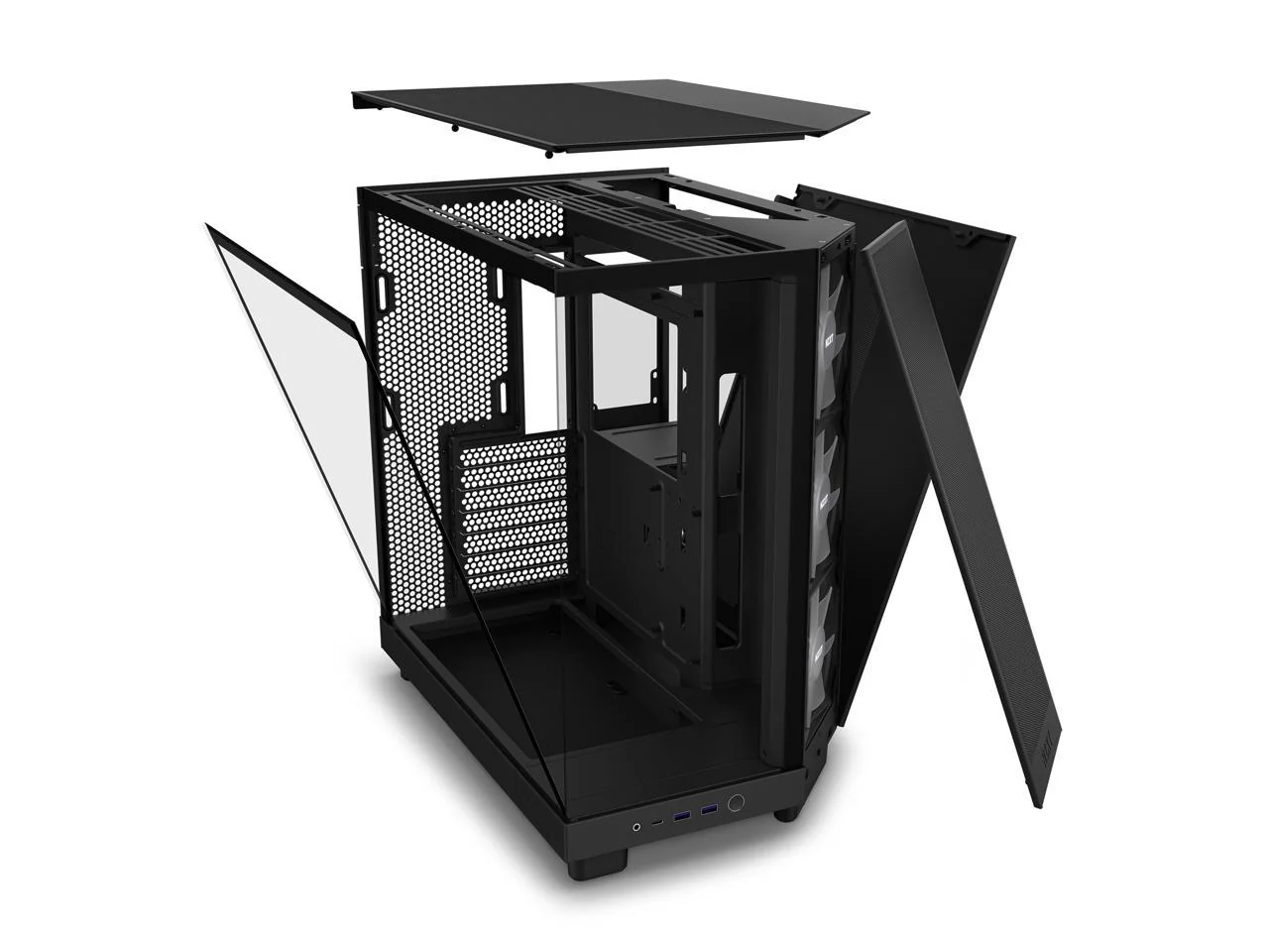 NZXT H6 Flow RGB Compact Dual-Chamber ATX Mid-Tower Airflow Case With RGB Fans - Image 30