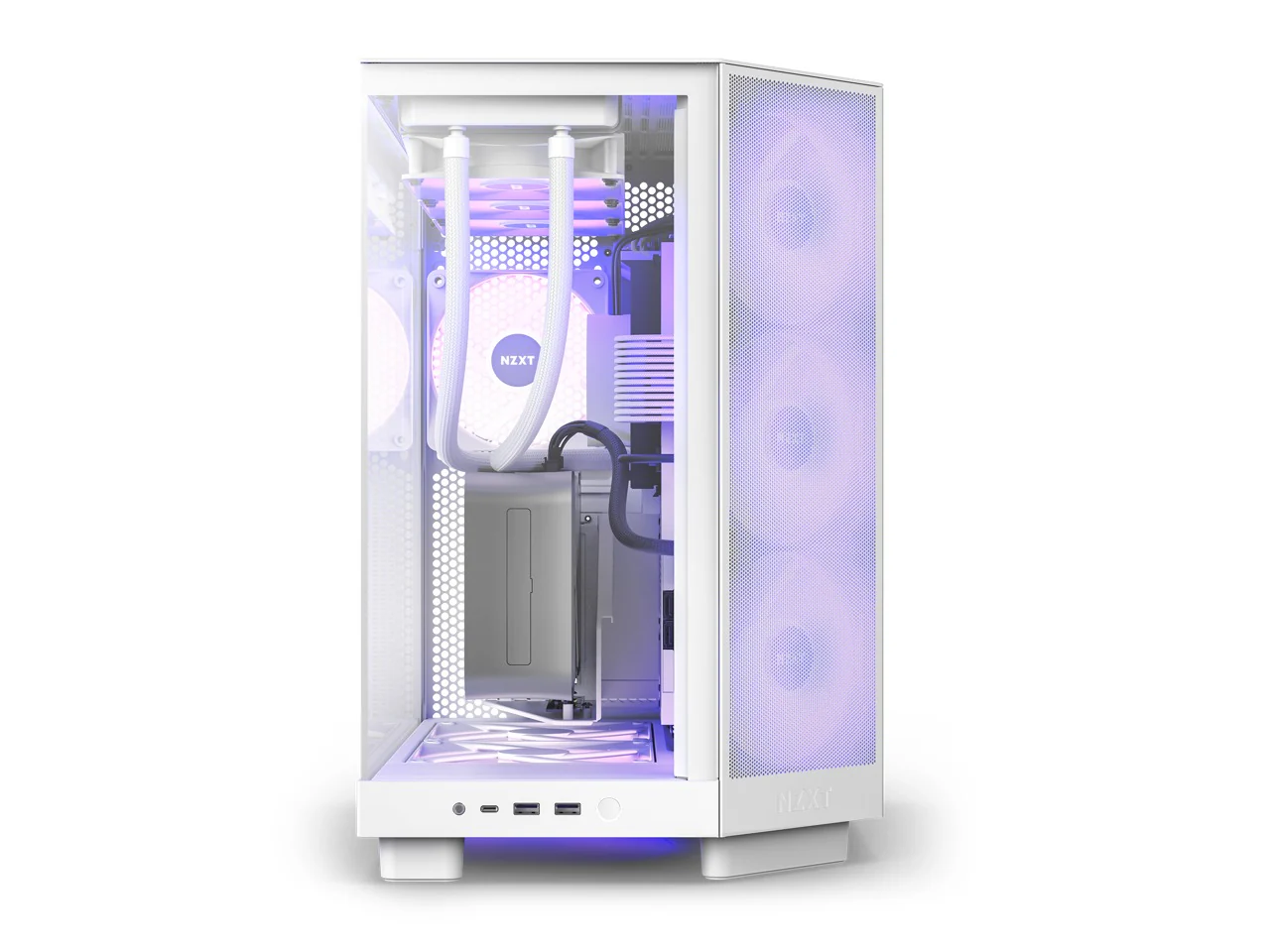 NZXT H6 Flow RGB Compact Dual-Chamber ATX Mid-Tower Airflow Case With RGB Fans - Image 6