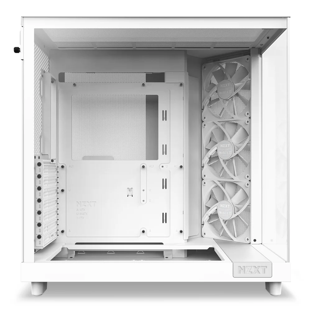 NZXT H6 Flow TG Compact Dual-Chamber ATX Mid-Tower Airflow Case - Image 4