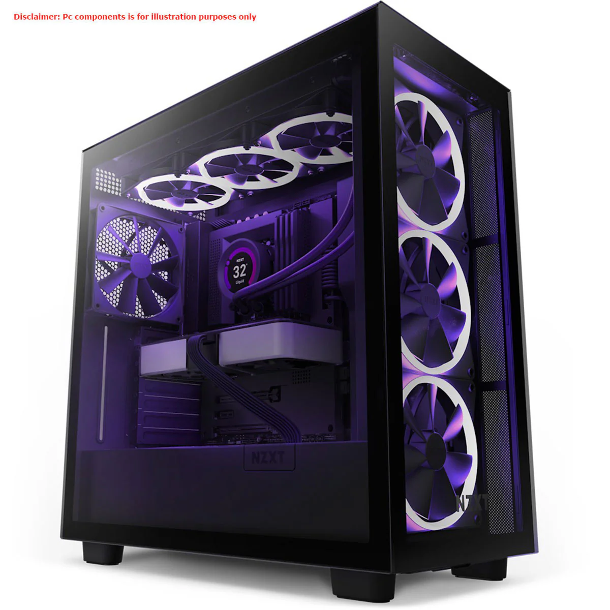 NZXT H7 Elite (2022) Premium Mid-Tower Case (Matte Black, Matte White) - Image 2