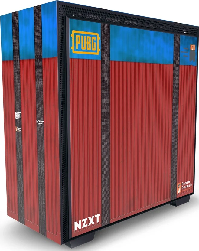 NZXT H700 PUBG CRFT Limited Edition Mid-Tower Case (Red/Blue) (CA-H700B-PG) - Image 2