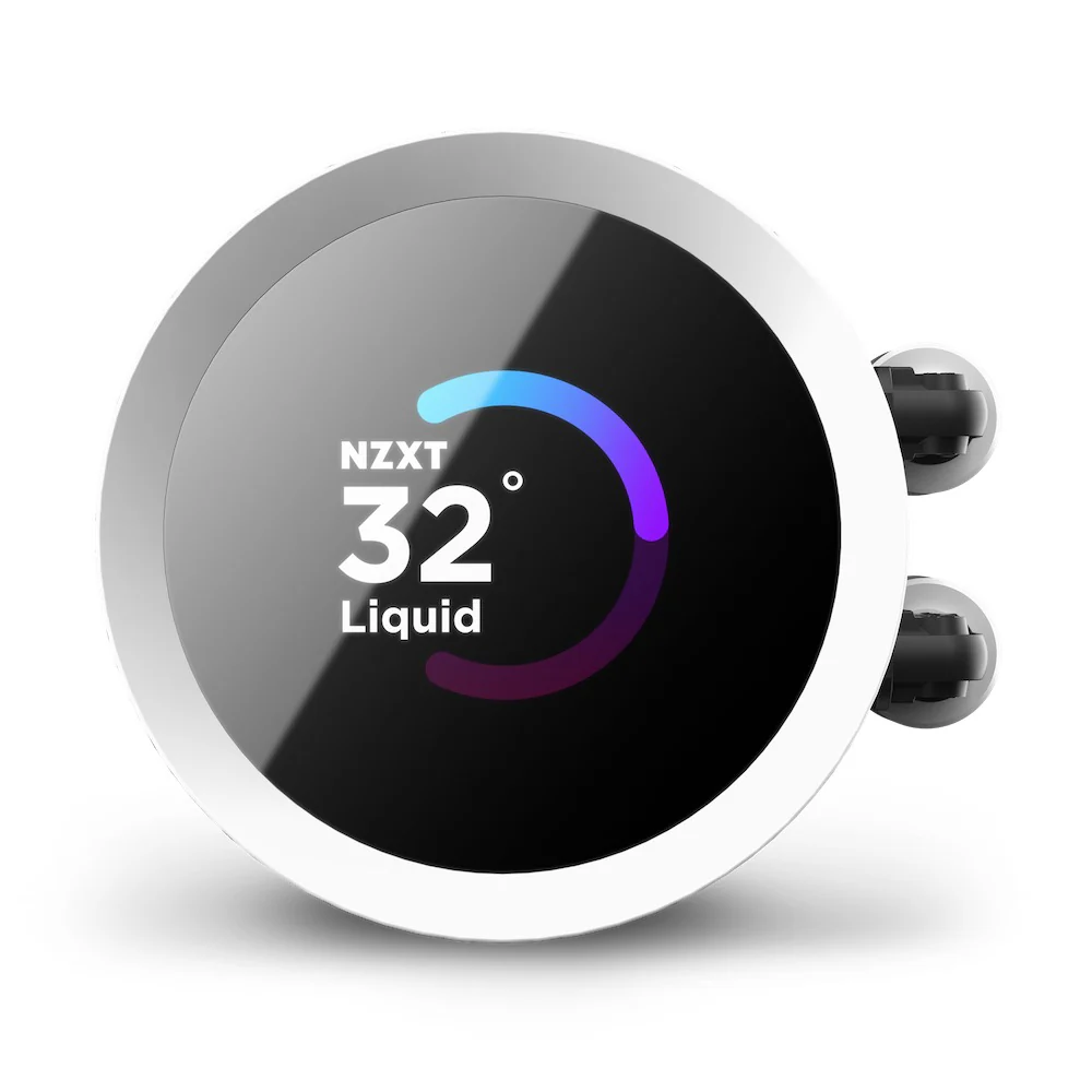NZXT Kraken 280 RGB 280MM AIO Liquid Cooler With LCD Display & RGB Fans (Matte White) (RL-KR280-W1) - Image 2