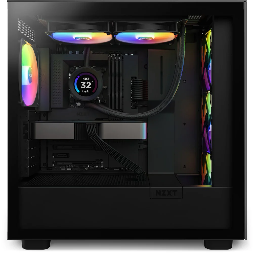NZXT Kraken Elite 280 RGB 280MM AIO Liquid Cooler With LCD Display & RGB Fans (Matte Black) (RL-KR28E-B1) - Image 5