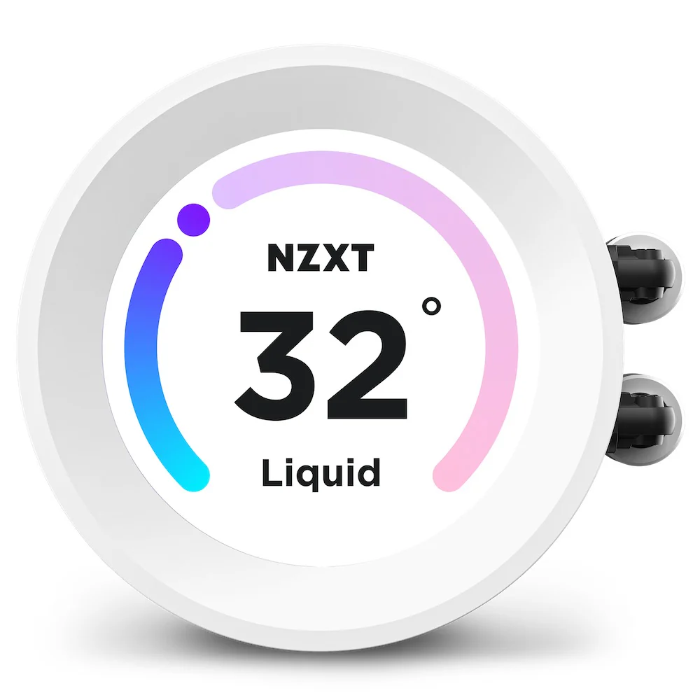 NZXT Kraken Elite 280 RGB 280MM AIO Liquid Cooler With LCD Display & RGB Fans (Matte White) (RL-KR28E-W1) - Image 2
